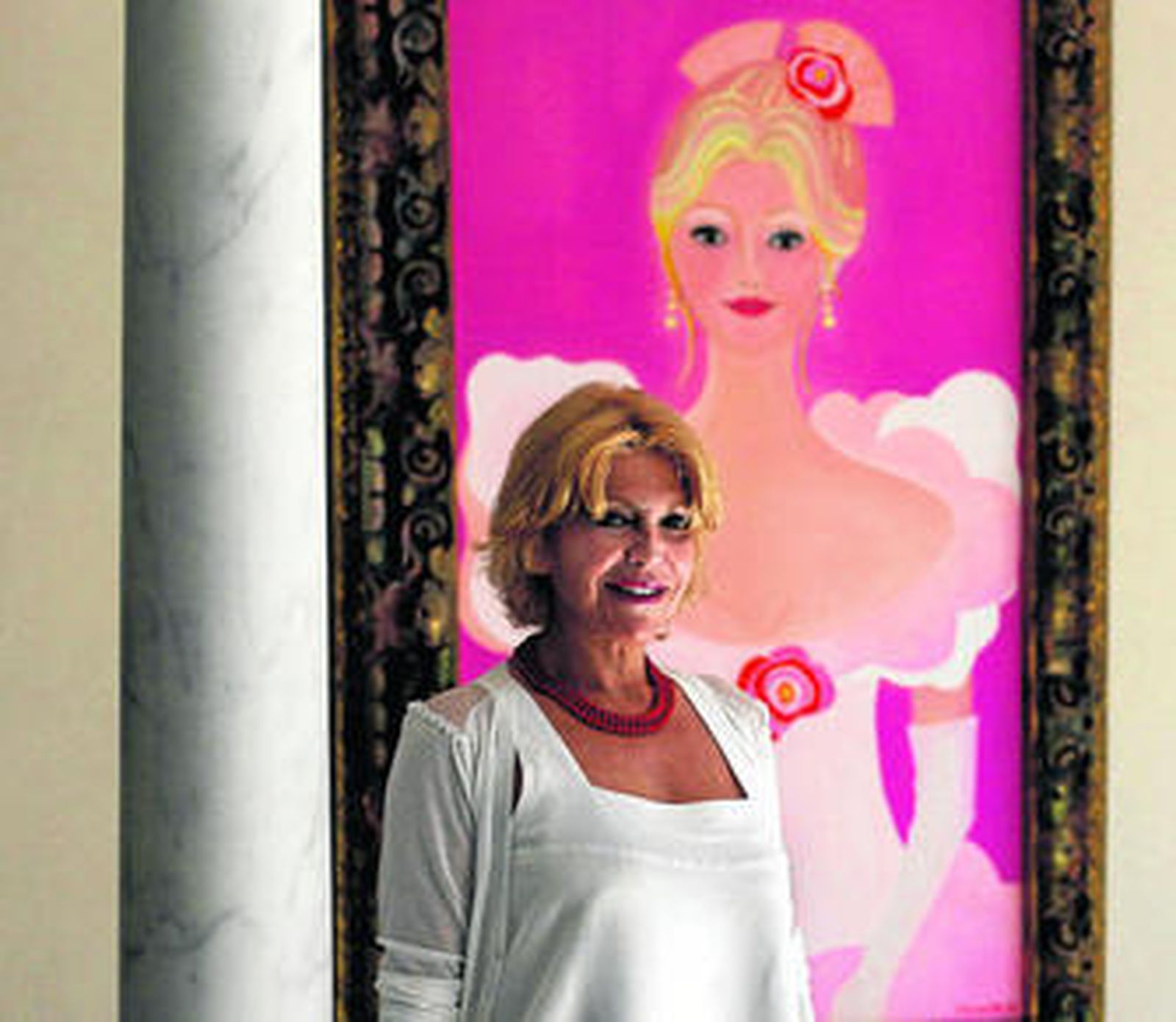 La baronesa, en su museo malagueño del Palacio de Villalón.