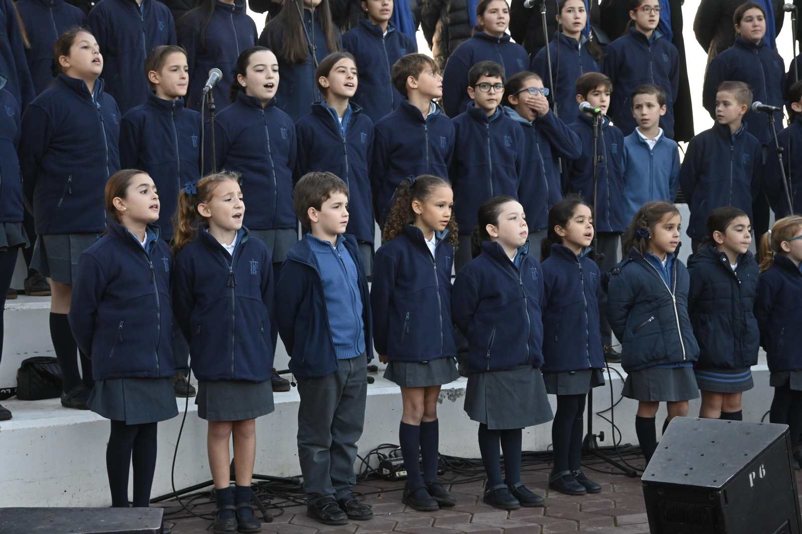 Alumbrado del Puerto de Huelva, en imágenes
