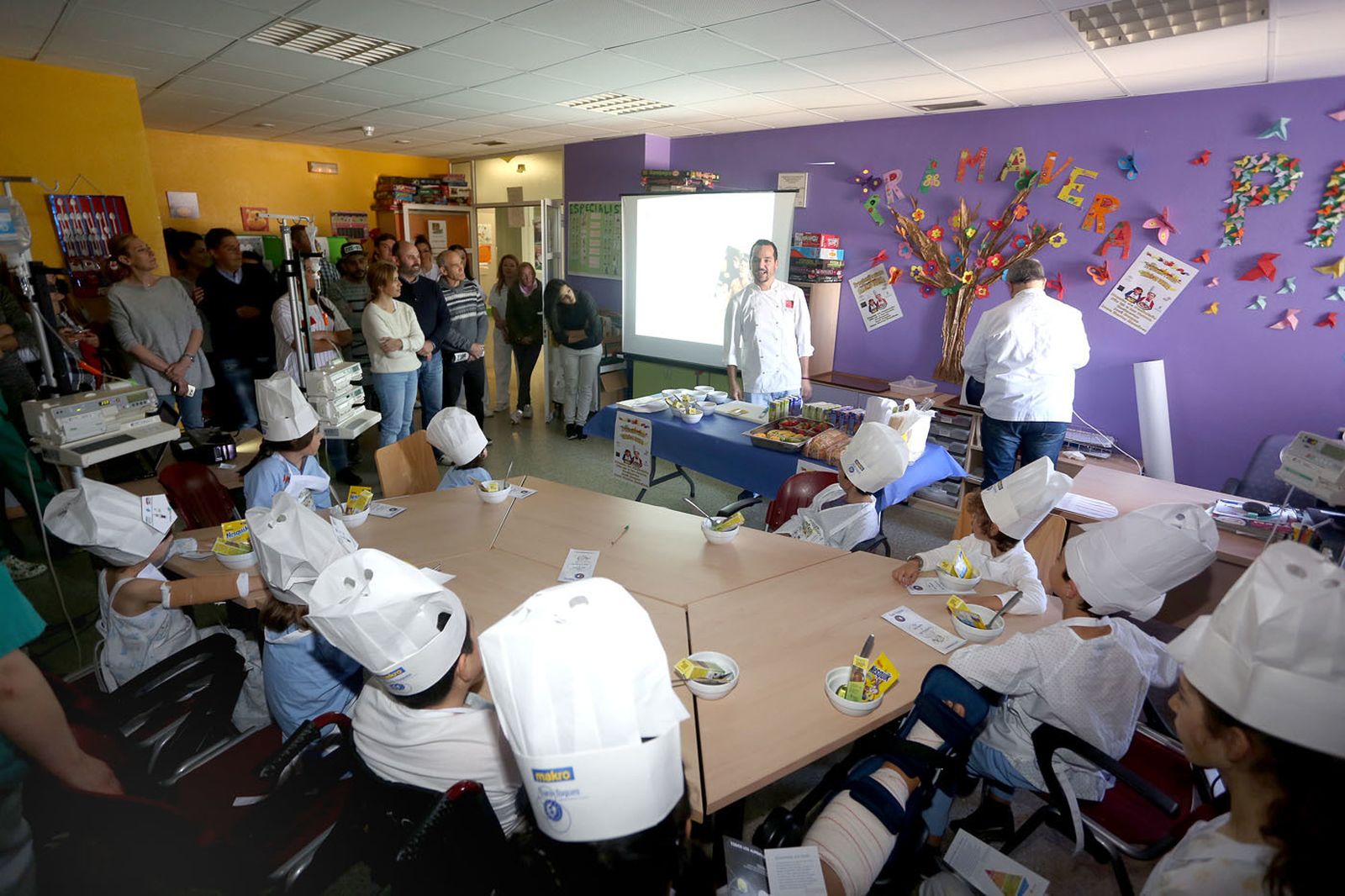 Los chefs infantiles en el hospital