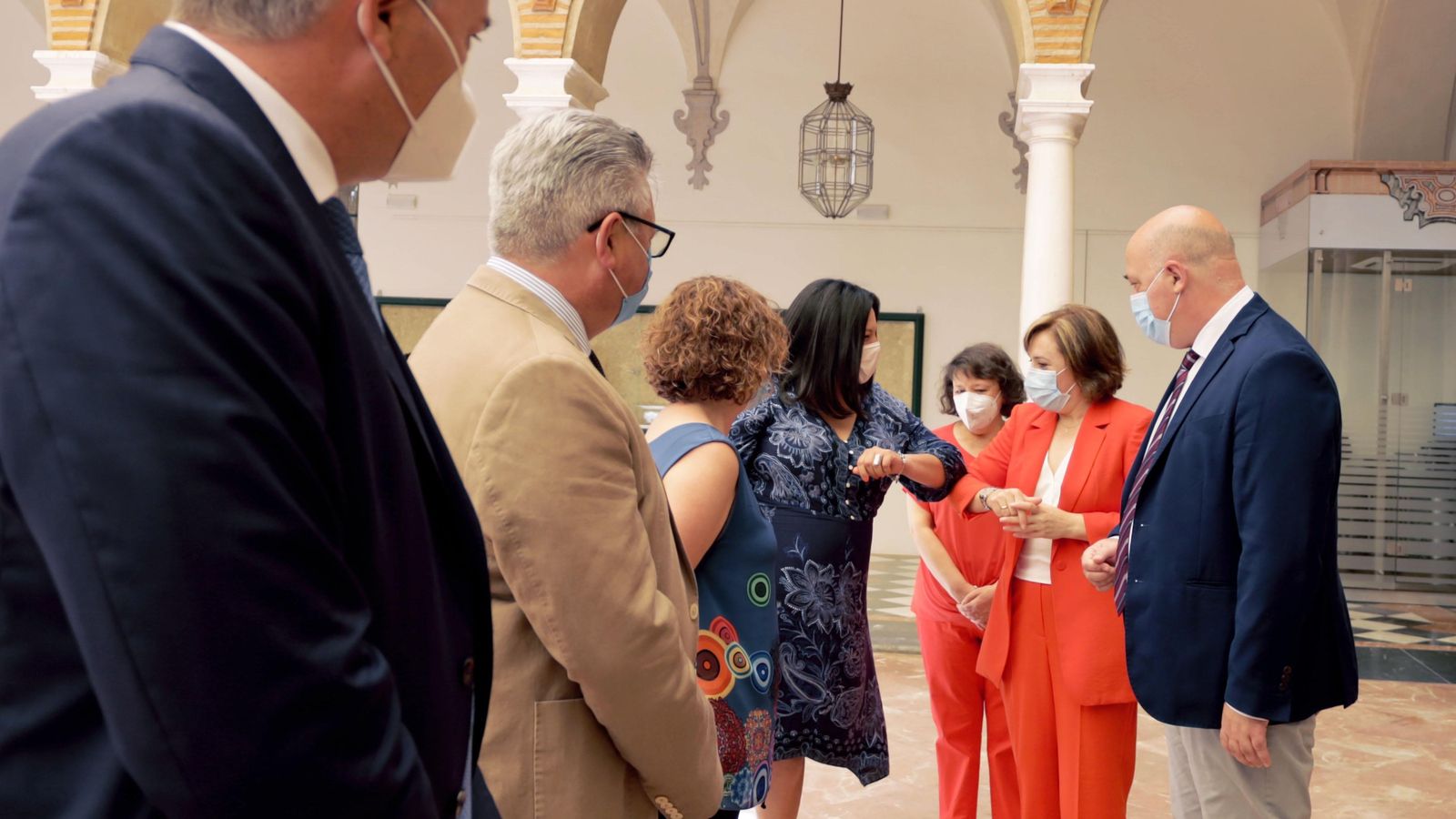 Recepción a la delegada del Gobierno en el Palacio de la Merced