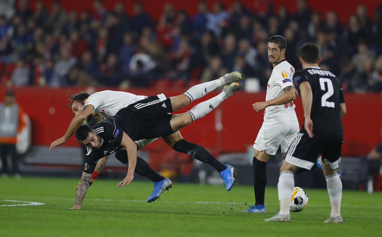 La imágenes del Sevilla fc-Qarabag Fk