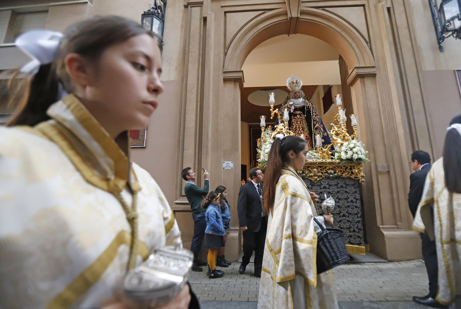 Imágenes del traslado de María Santísima de la Concepción a la Iglesia Conventual de Santa María de Gracia