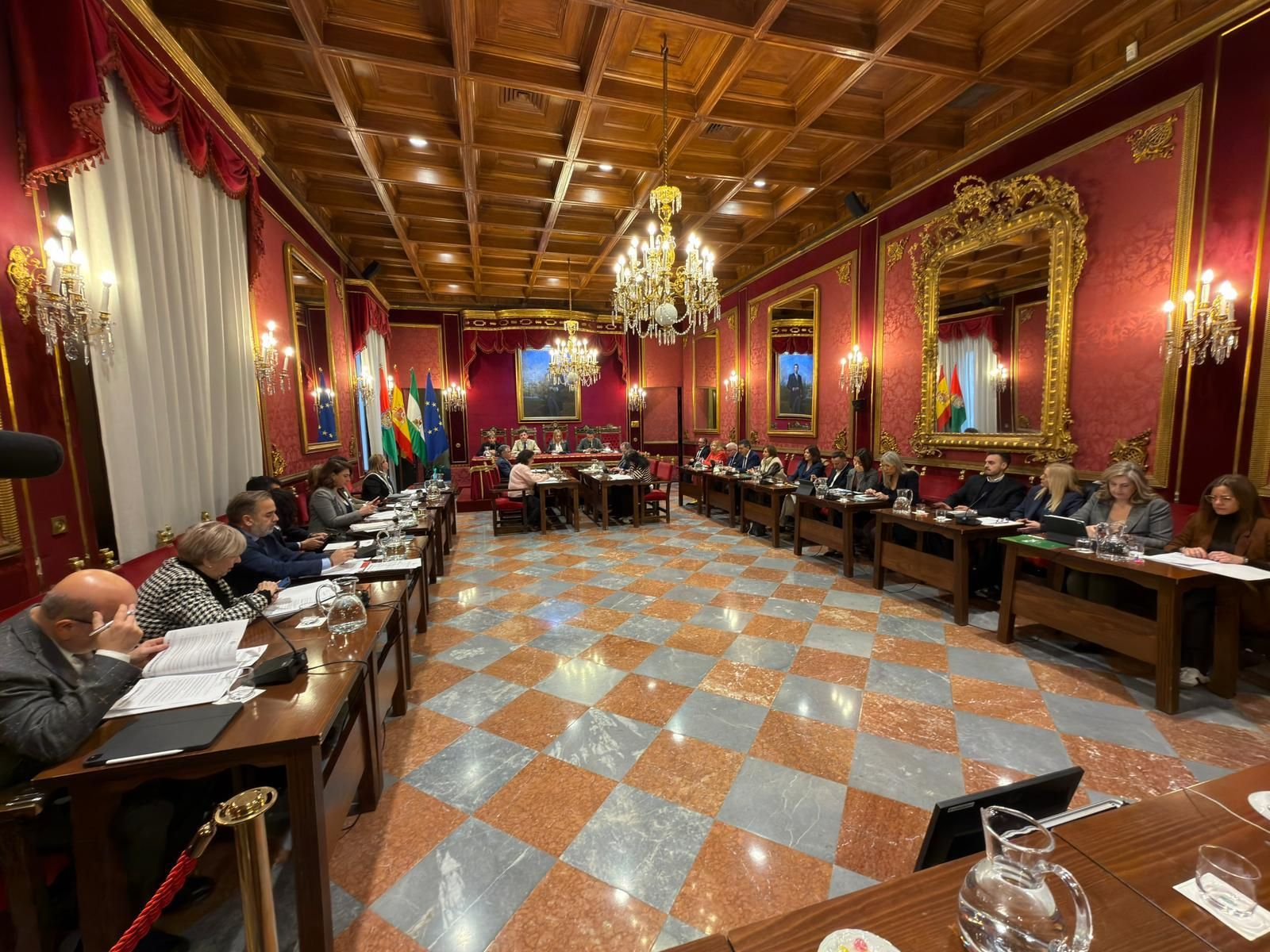 Imagen del pleno celebrado este viernes en el Ayuntamiento de Granada
