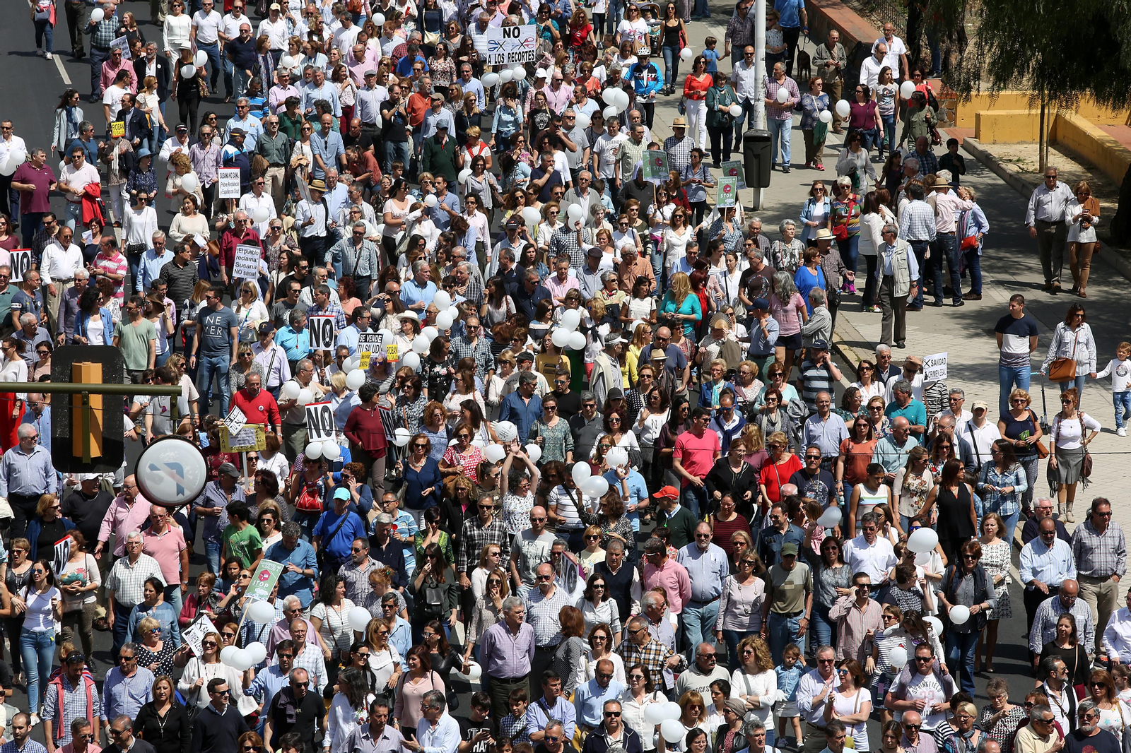 Las Imágenes de la Manifestación por una Sanidad Digna