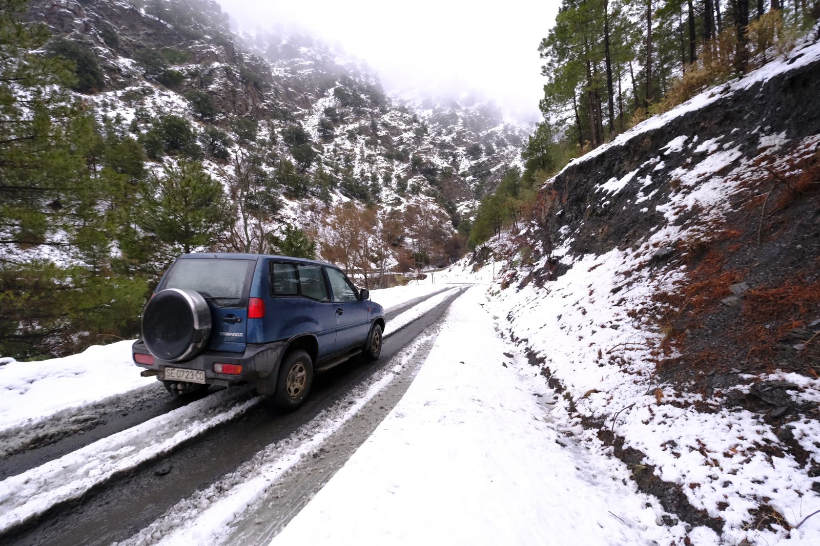 Fotogalería nevada en la Provincia de Almería
