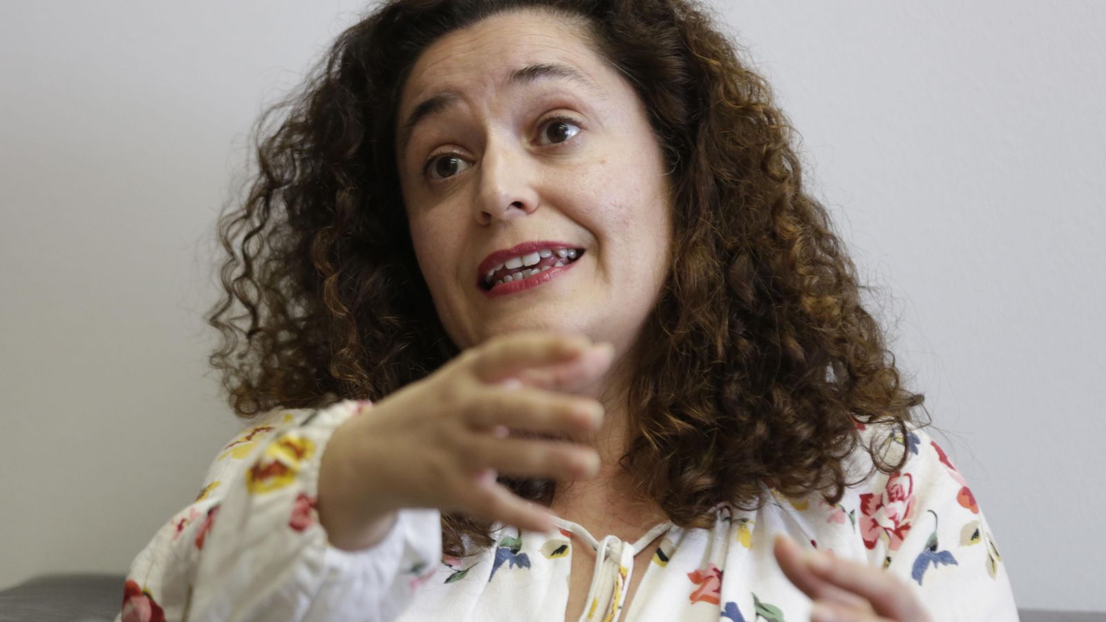 Inmaculada Nieto, durante la entrevista.