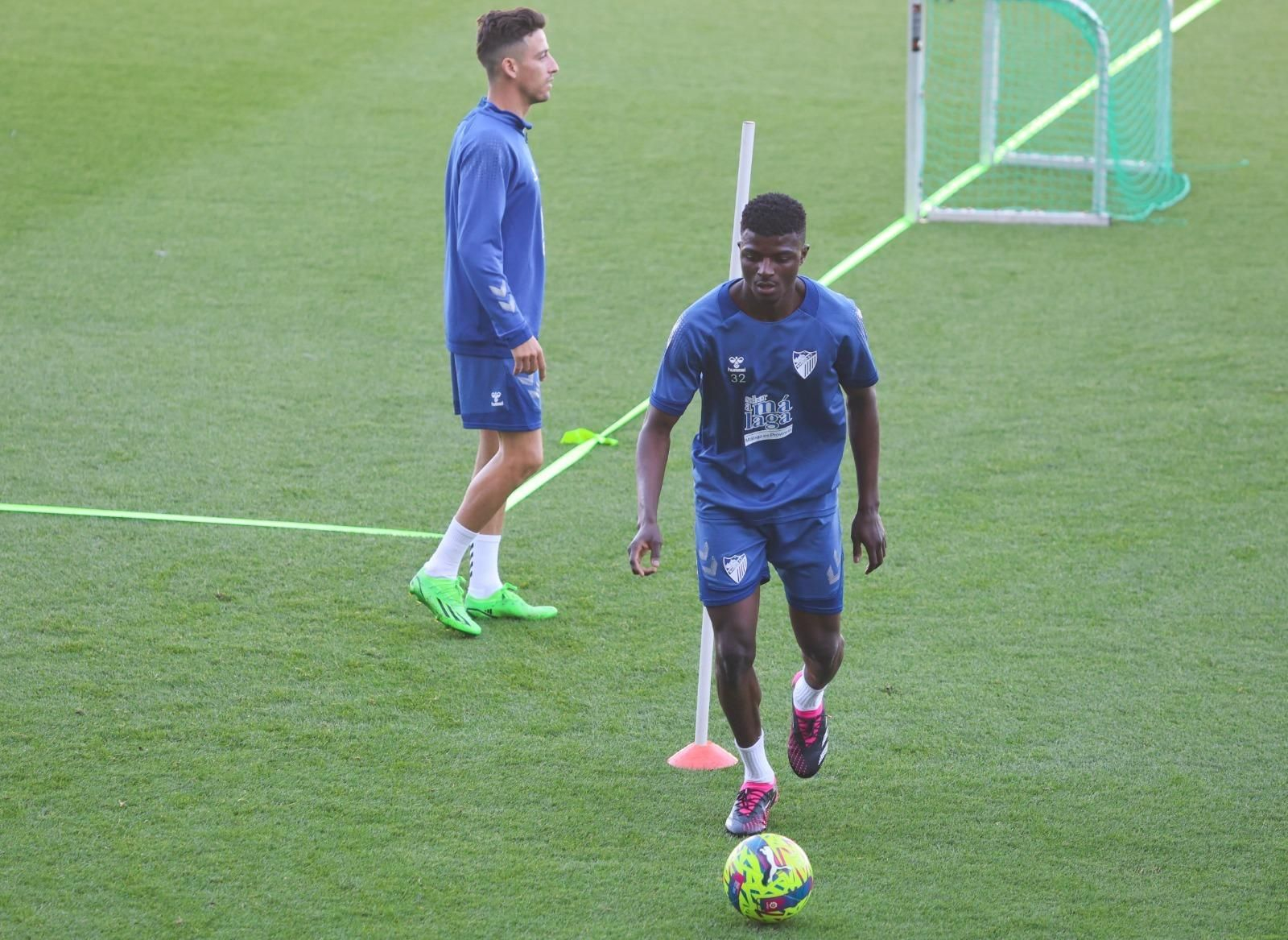 Primer entrenamiento de esta semana del Málaga, en fotos