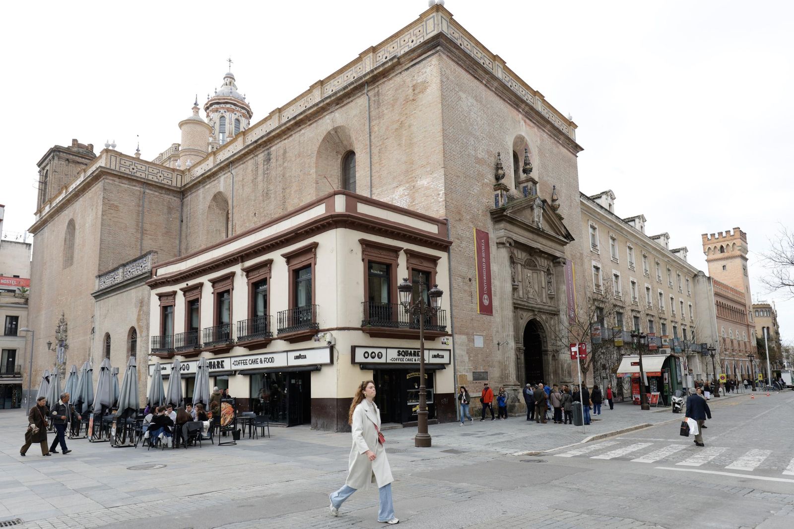 Las imágenes de la visita a las cubiertas de la Iglesia de la Anunciación