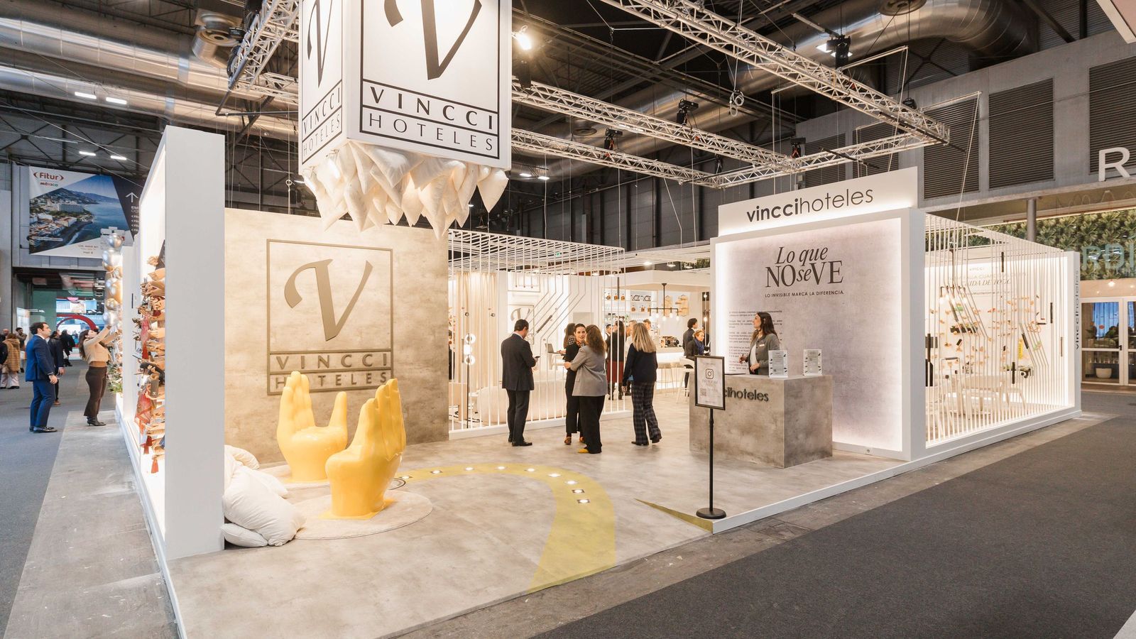 Visión general del stand de Vincci hoteles en Fitur