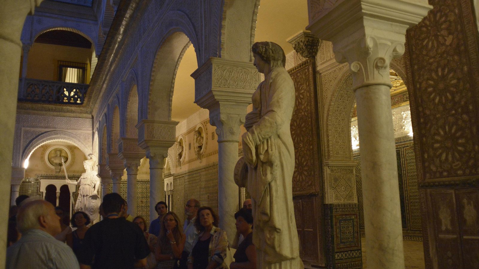 Una visita nocturna a la Casa de Pilatos.