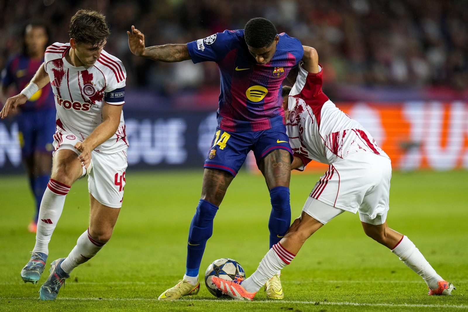 Las fotos del Barcelona-Olympiacos