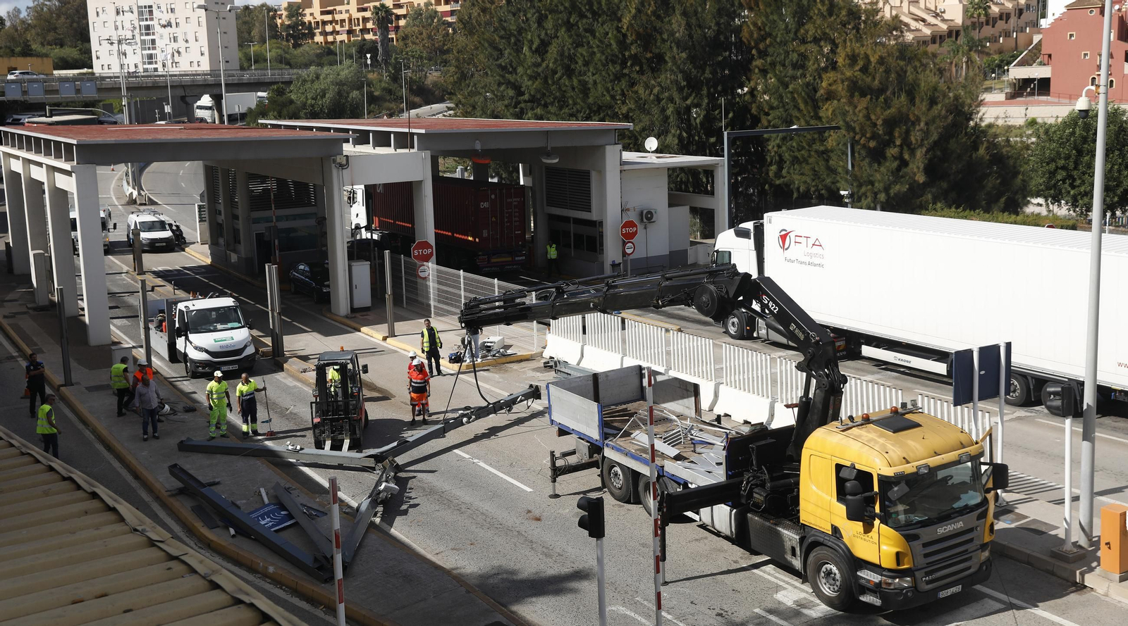 Fotos del Accidente en el Acceso Norte al Puerto de Algeciras