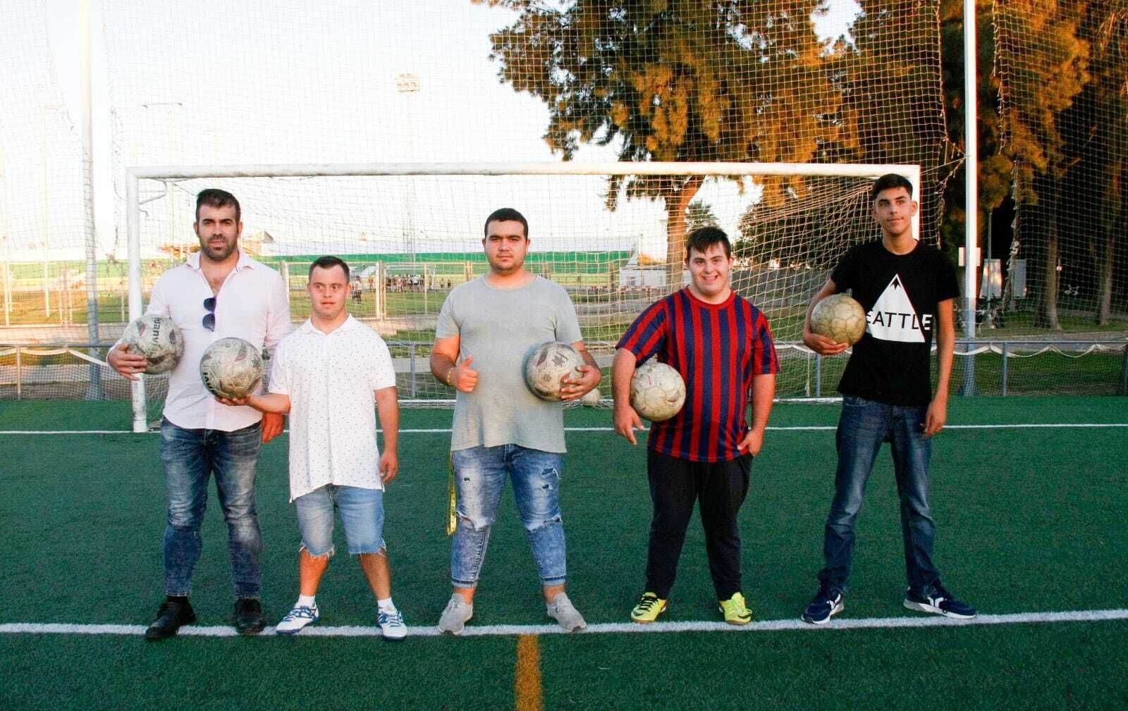 De Izda. a Dcha: Miguel Mangano (monitor ayudante), Pedro Payares, Mario Ortega, Carlos Verano y Jose Ascanio.