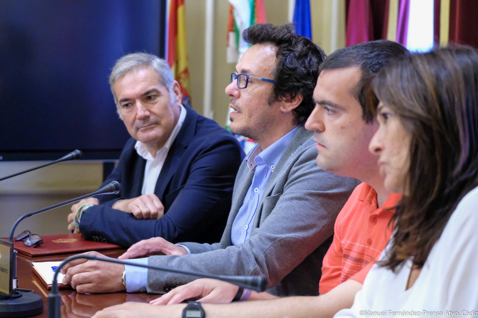 El alcalde José María González, en un momento de su intervención.