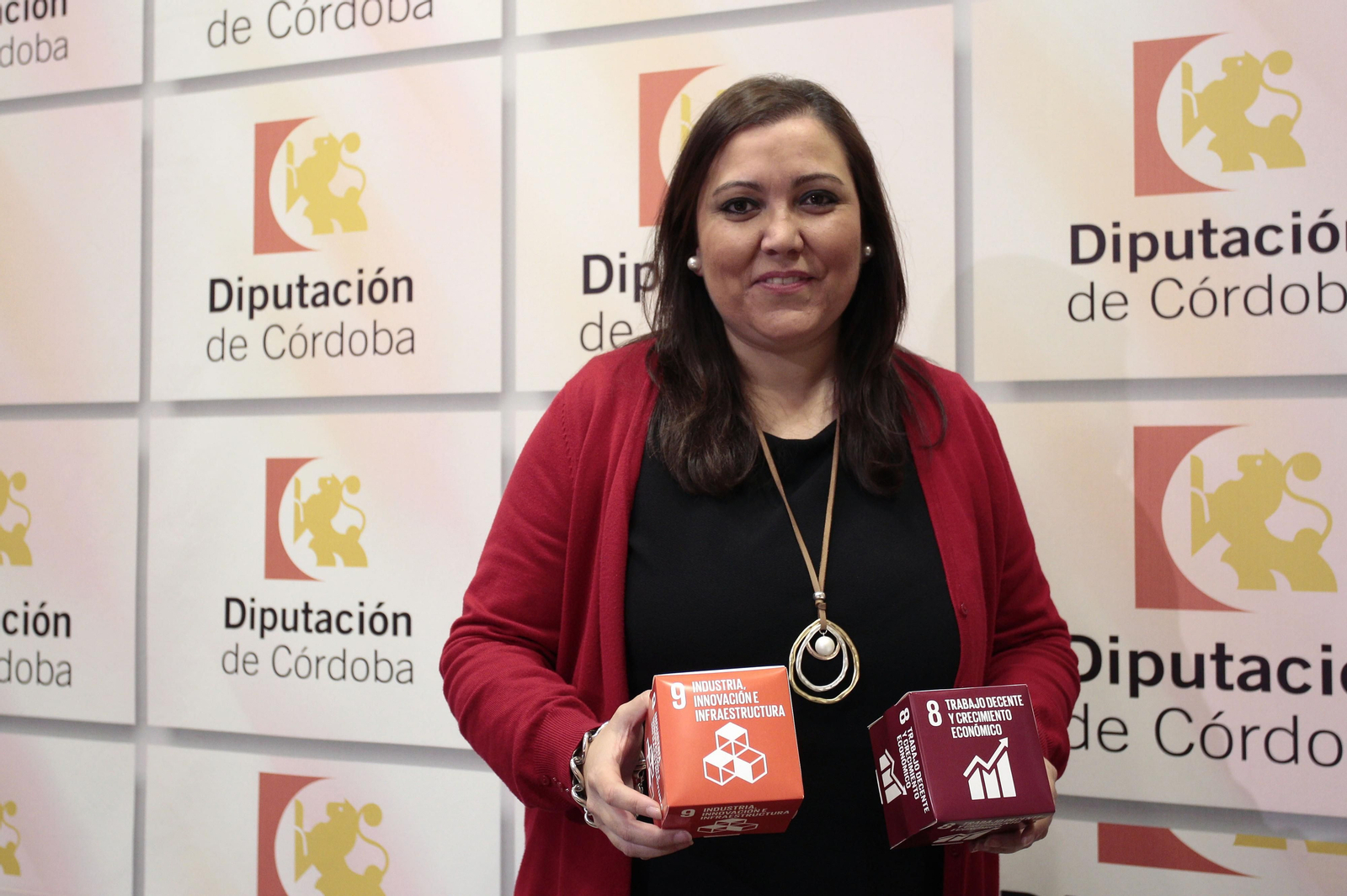 La diputada provincial Ana Carrillo, en el palacio de la Merced.