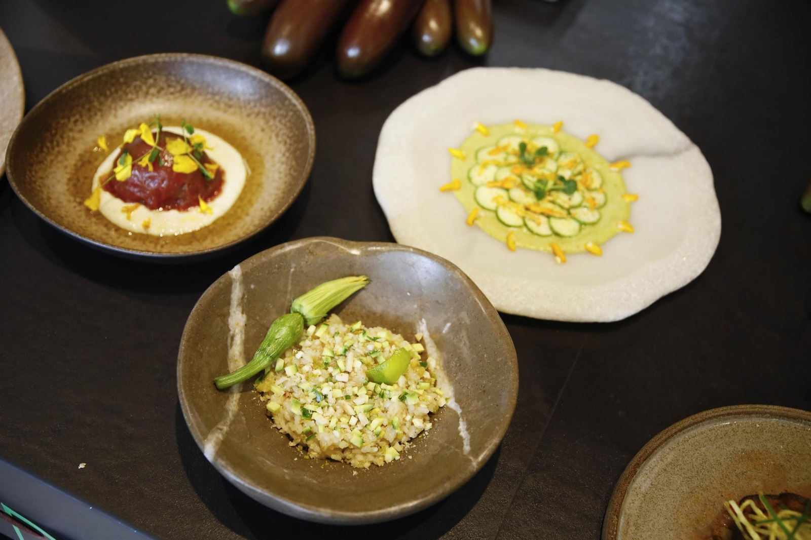 Las imágenes de una nueva variedad de berenjena en Almería