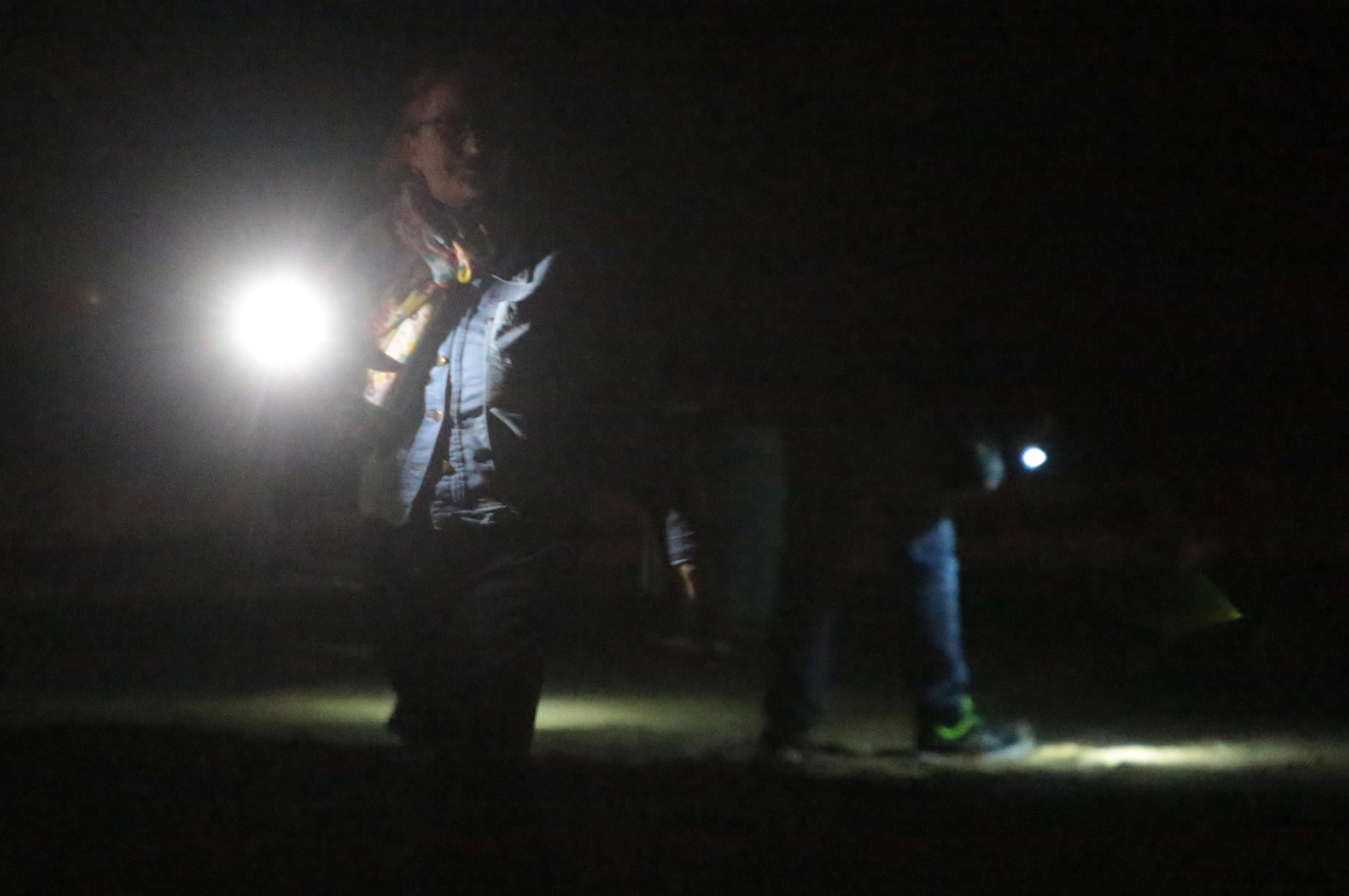 Imágenes del ambiente para ver el lanzamiento del cohete Miura 1