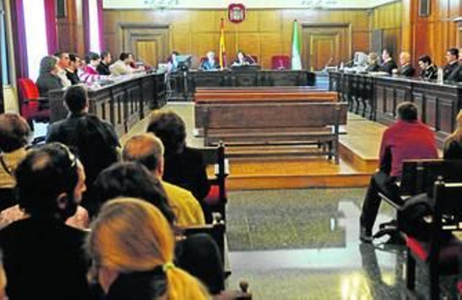 Un juicio con jurado en la Audiencia de Sevilla, en una imagen de archivo.
