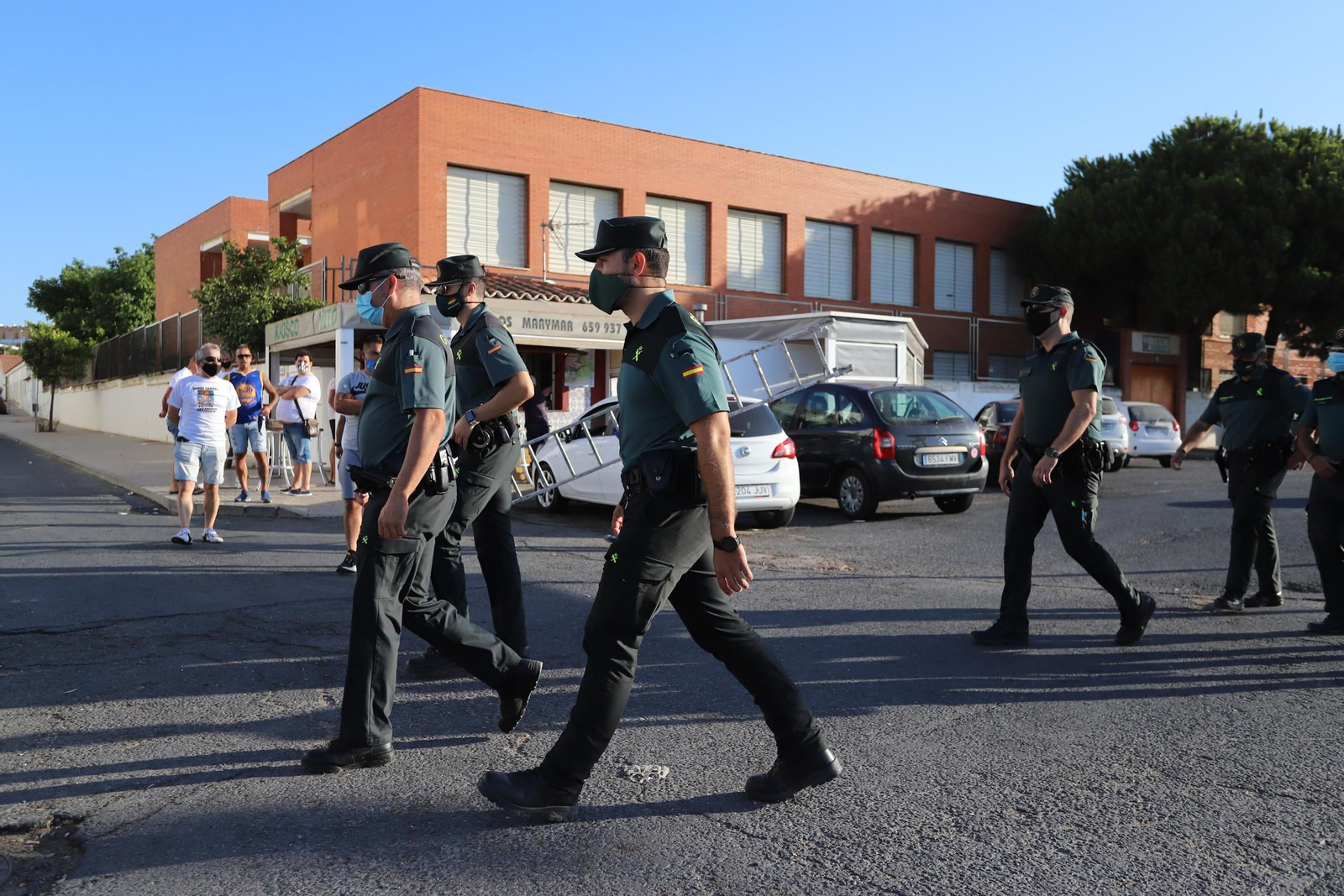Imágenes de la llegada al juzgado de Ayamonte de uno de los principales imputados del crimen de Cartaya