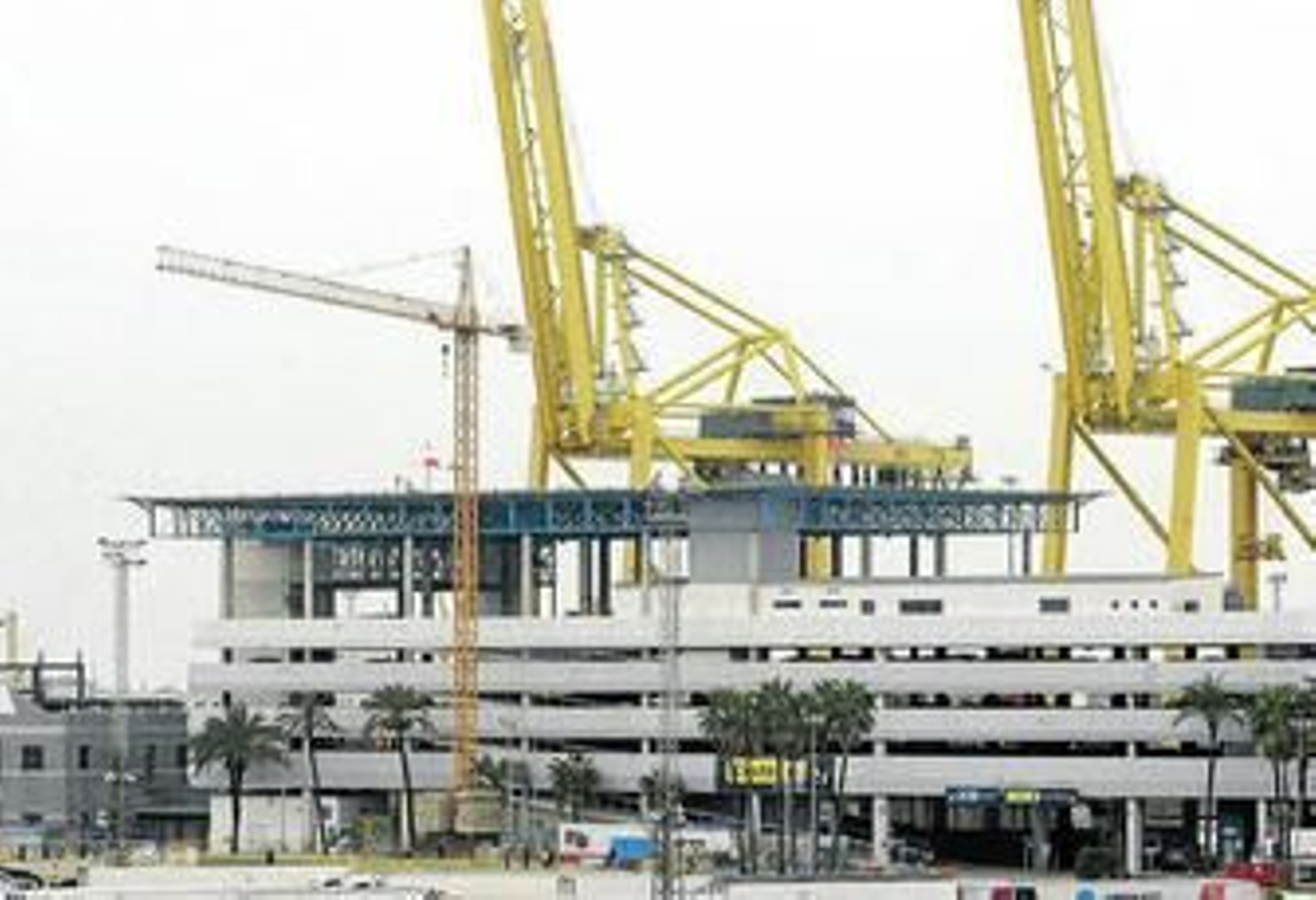 Imagen del helipuerto, ubicado en las instalaciones portuarias.