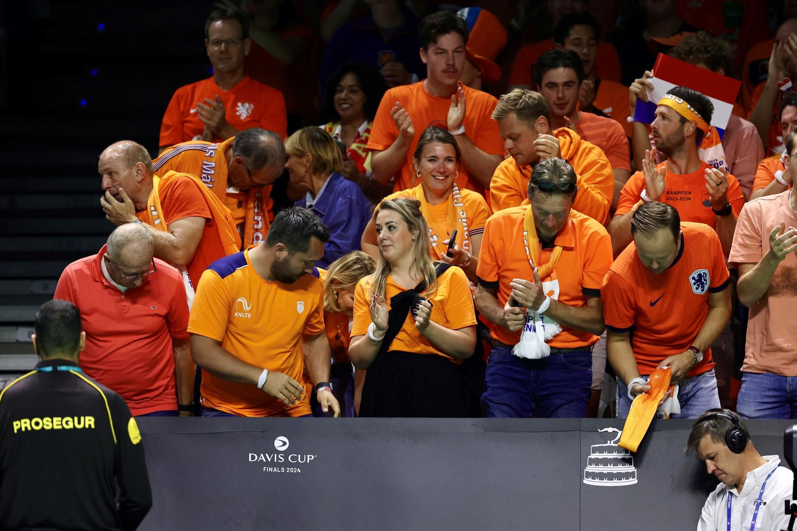 La celebración de Italia de la Copa Davis en Málaga, en fotos