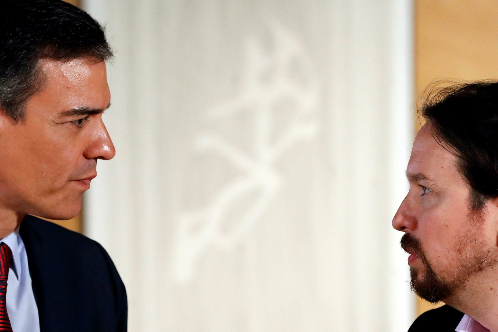 Pedro Sánchez y Pablo Iglesias, líderes del PSOE y Unidas Podemos.