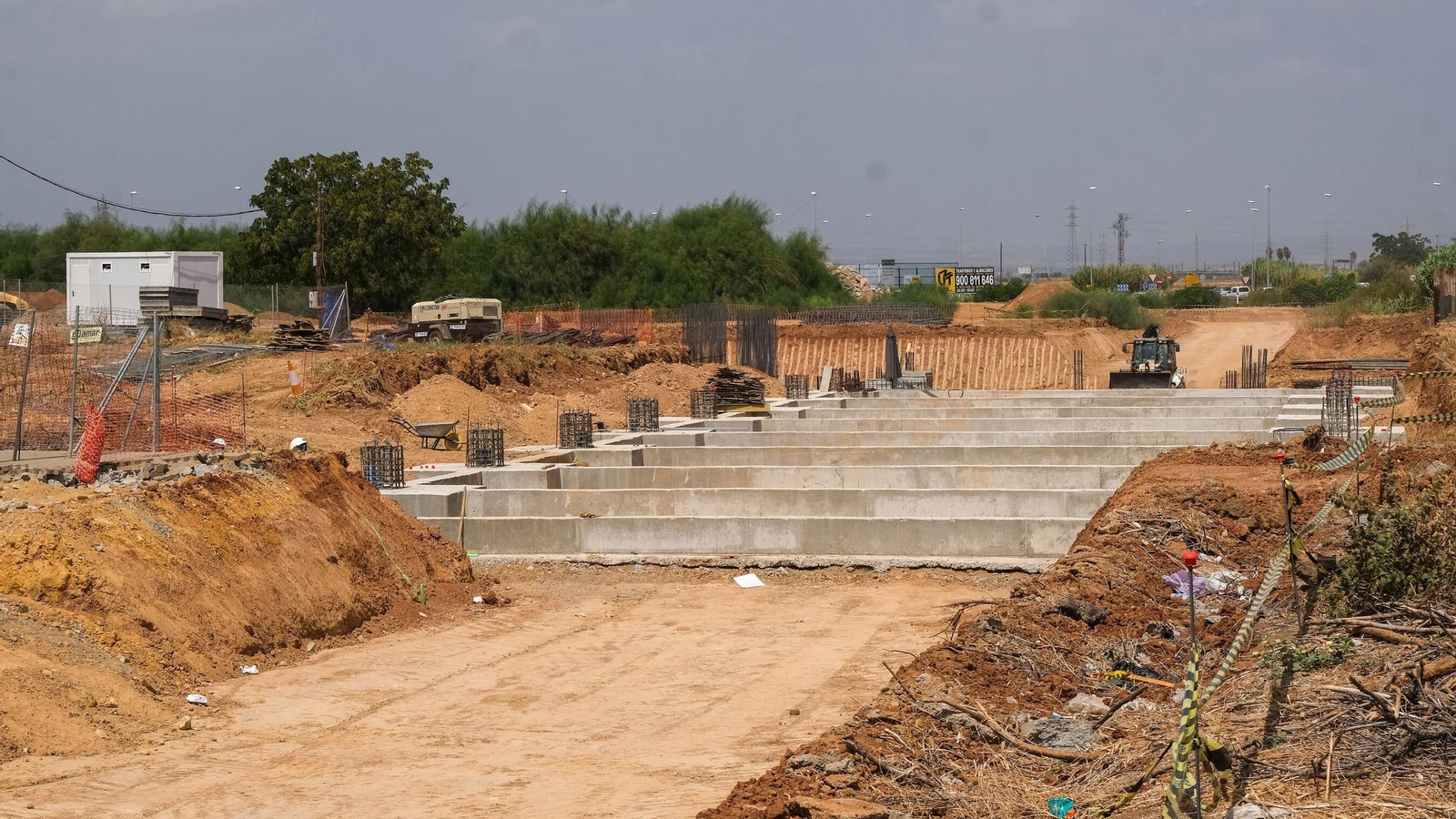 Así avanzan las obras del Metro de Sevilla en Pino Montano