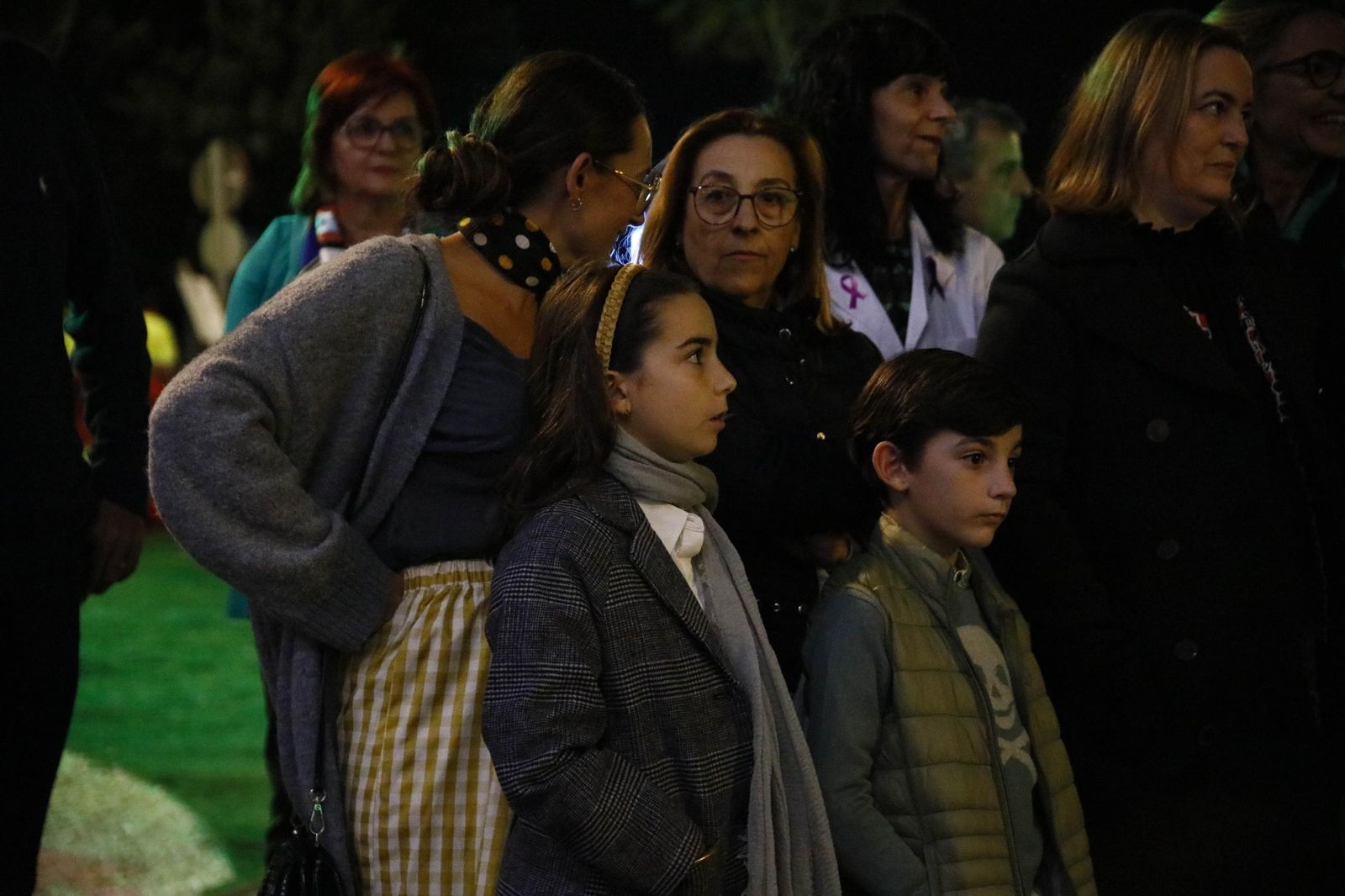 Las imágenes del encendido de la iluminación navideña en el Hospital Torrecárdenas de Almería