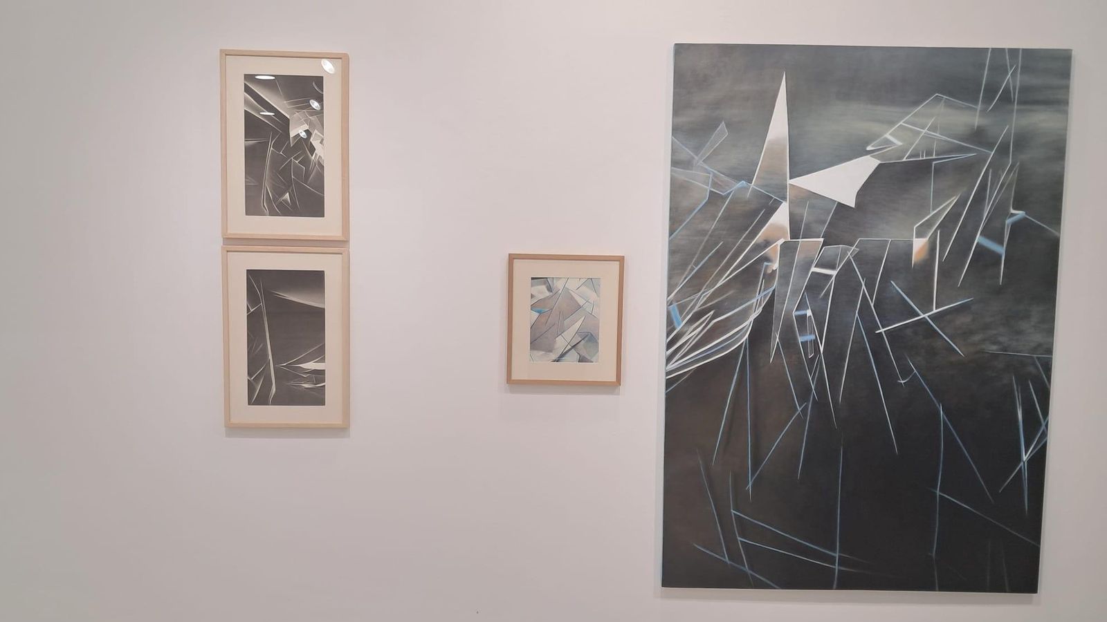 Las formas geométricas predominan en el nuevo momento pictórico de la artista.