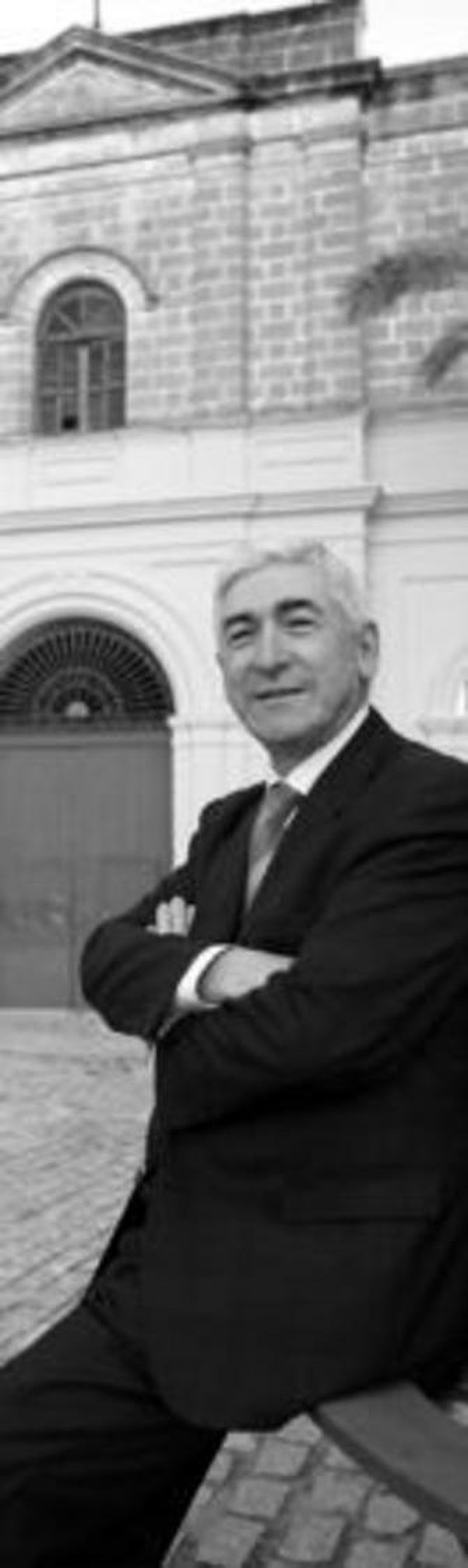 Gómez Periñán, esta semana ante la plaza de toros de Jerez.