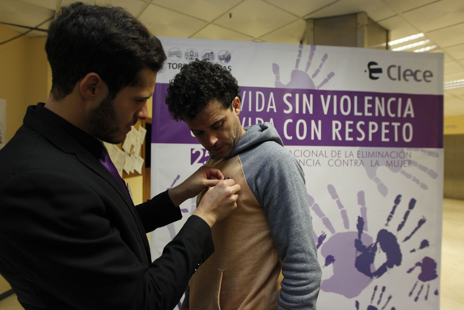 Imagen de la campaña de Clece del pasado año en el hospital Torrecárdenas