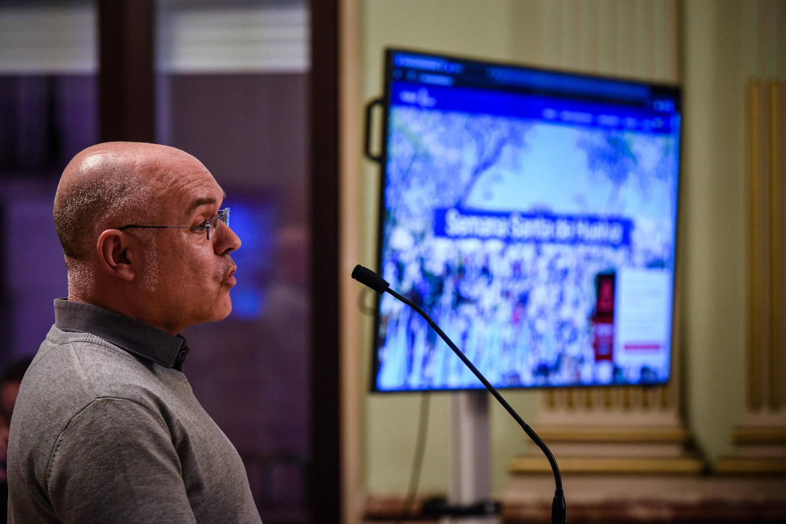 Imágenes de la presentación de la Web Turística Oficial de la Semana Santa de Huelva