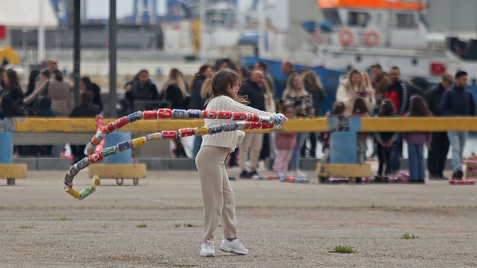 Fotos del arrastre de latas en Algeciras