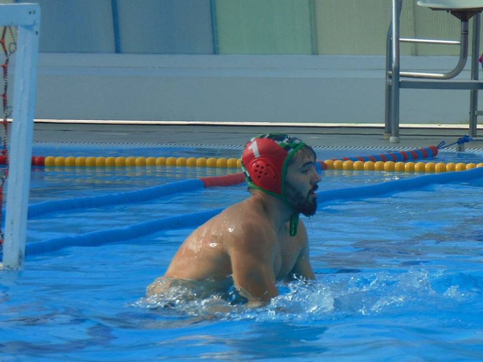 Patricio Luppi, portero del Málaga, en un partido.