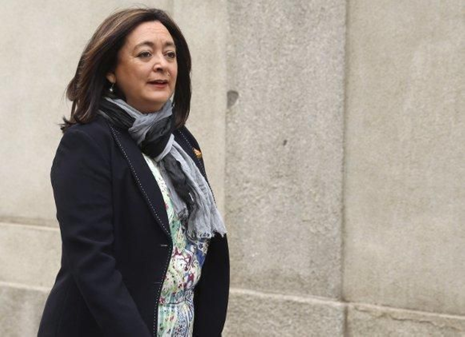 Mar Moreno en su llegada al Supremo./ Efe