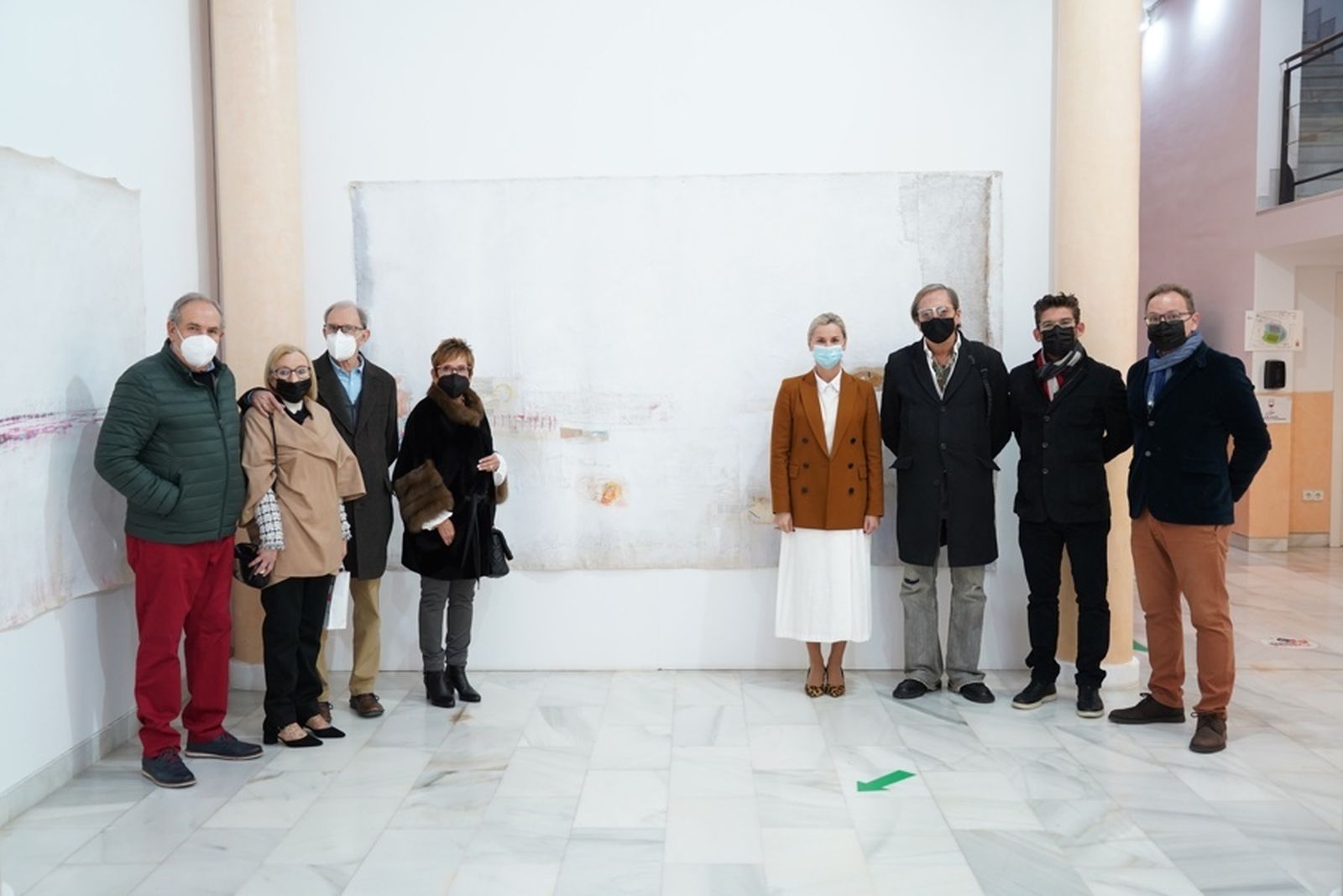 Presentación de la muestra 'No lo leas ahora' de Blanca Orozco dedicada a Marga Gil Roësset en Moguer.