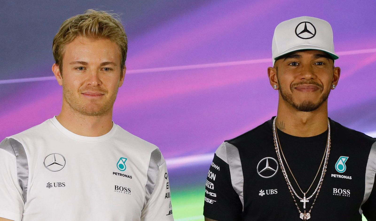 Rosberg y Hamilton