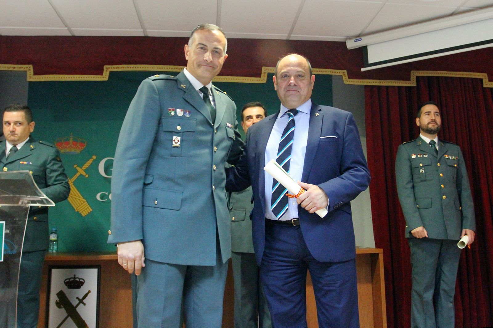 Imágenes del acto de celebración del 173 aniversario de la fundación de la Guardia Civil.