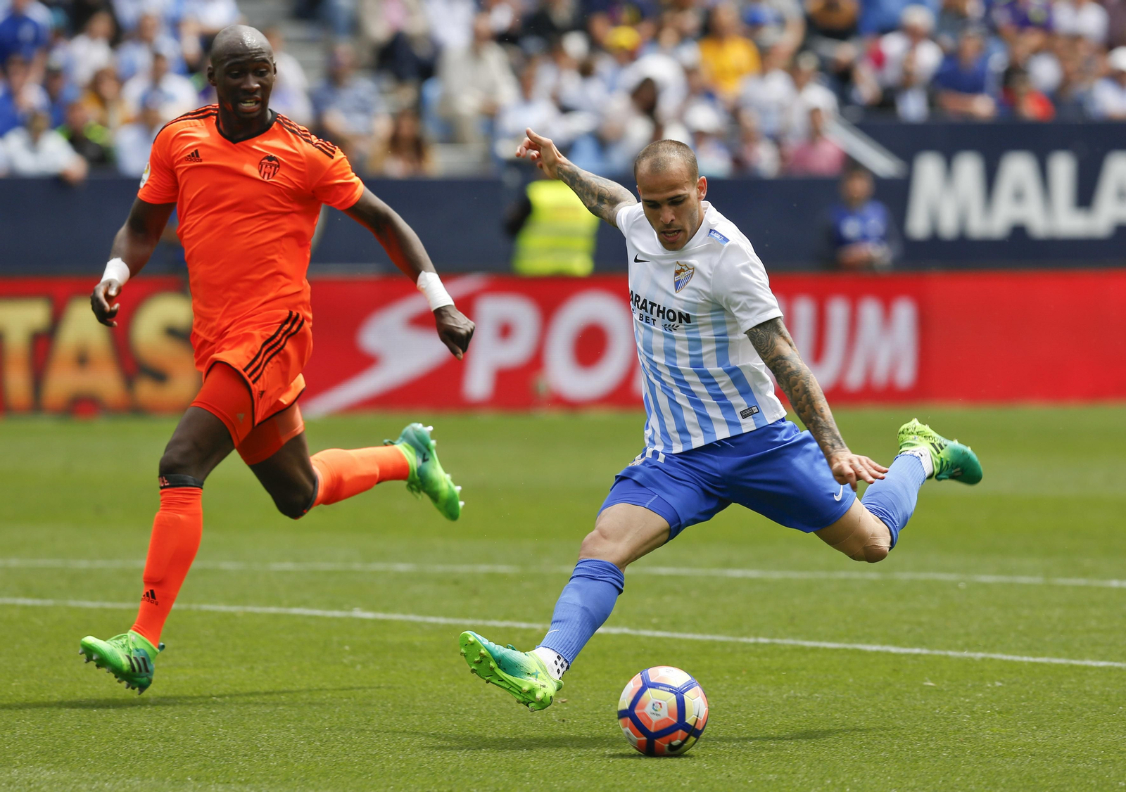 Las imágenes del Málaga-Valencia