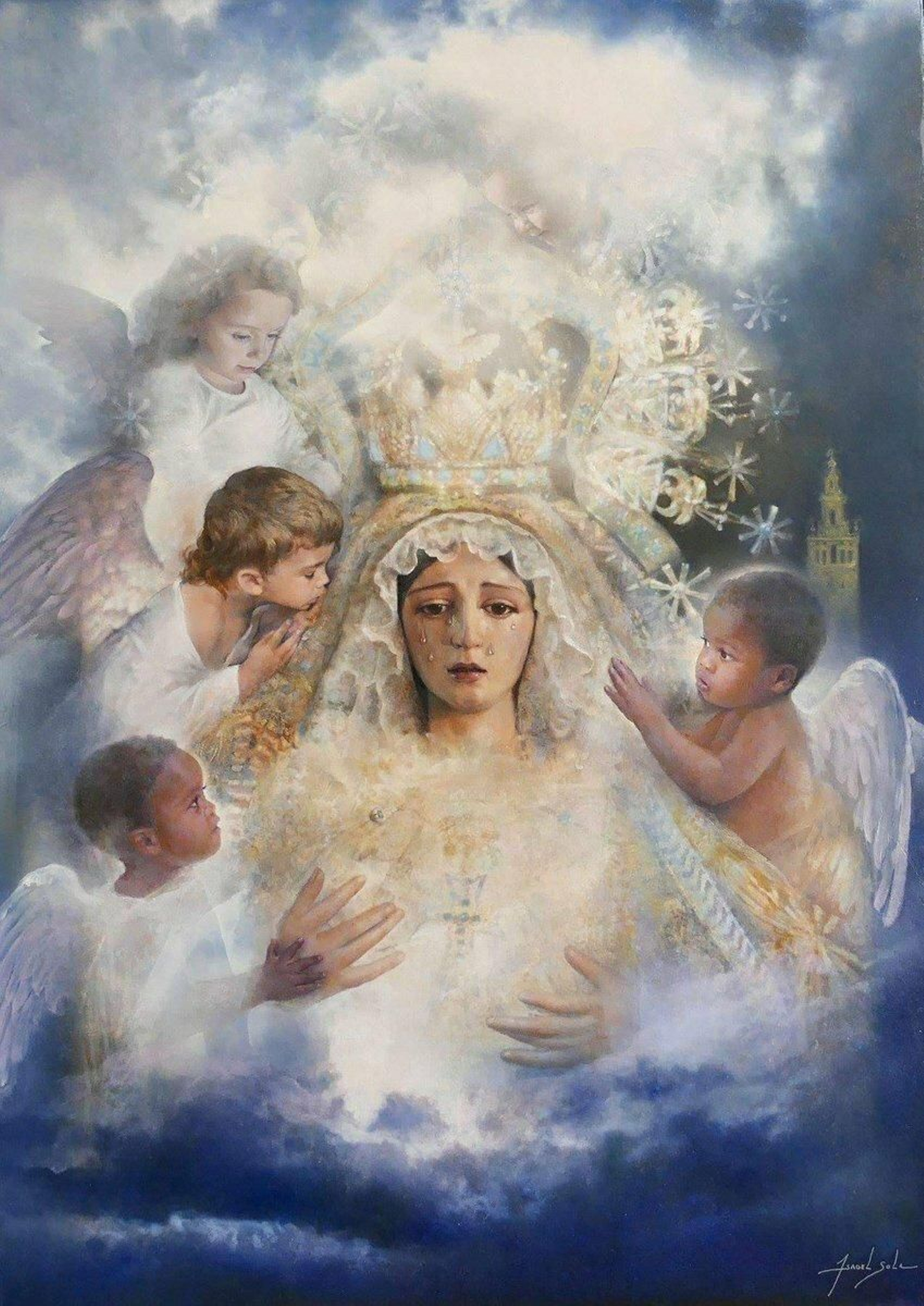 La Hermandad de los Negritos presentó el cartel de la coronación de la Virgen de los Ángeles