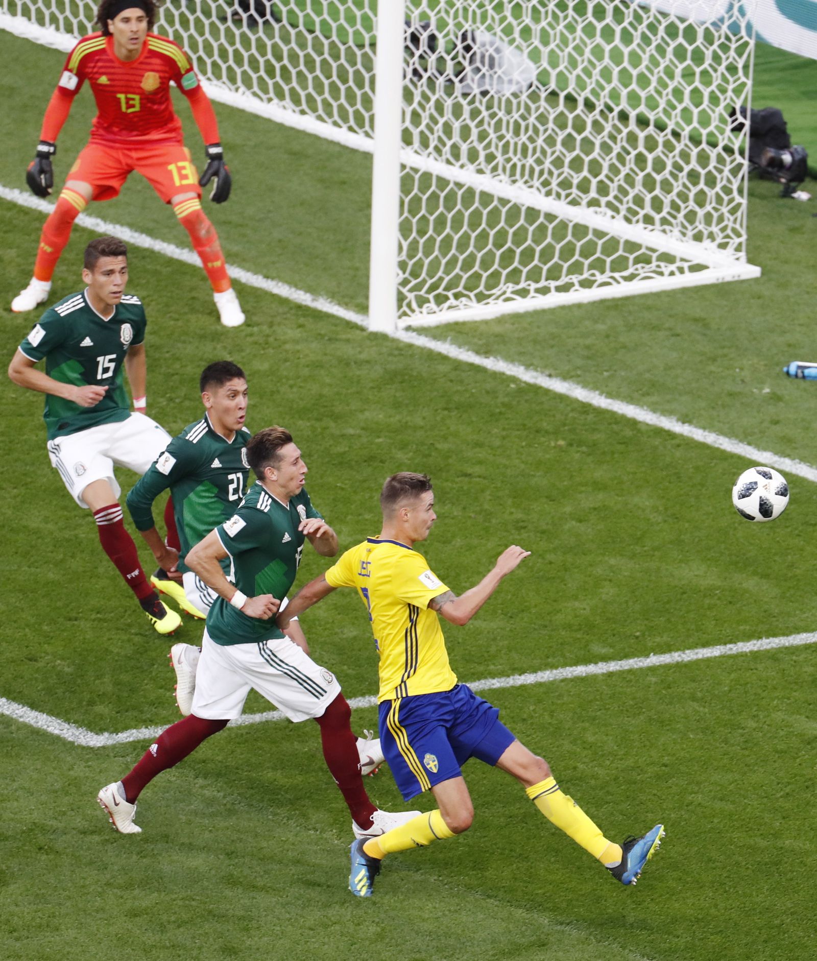 Las imágenes del México-Suecia