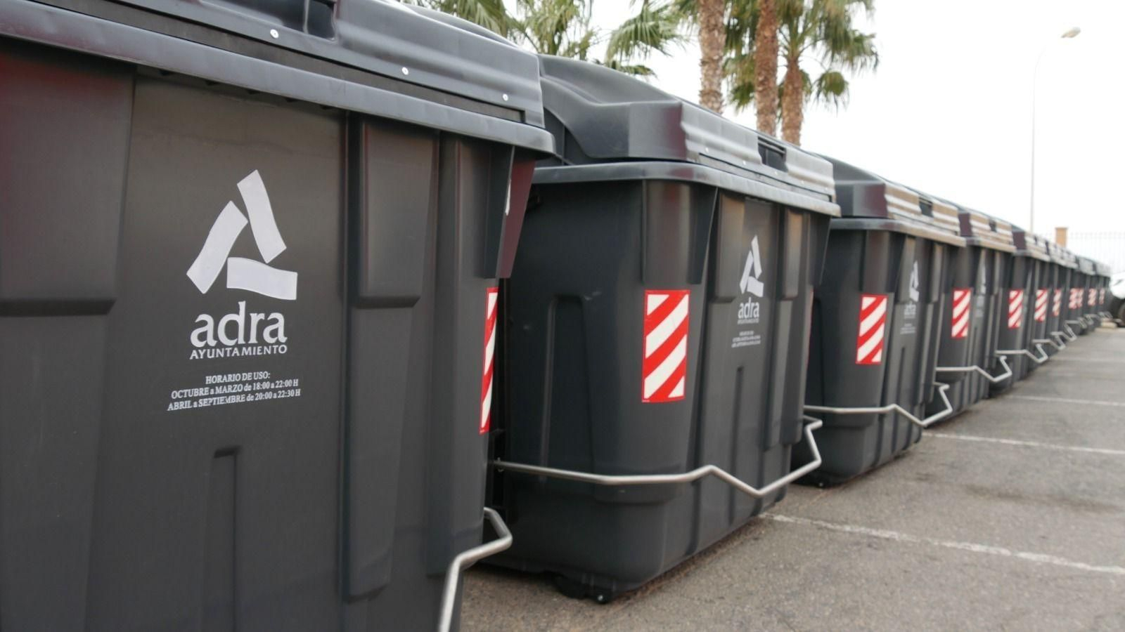 Adra licita la adquisición de 30 nuevos contendores.