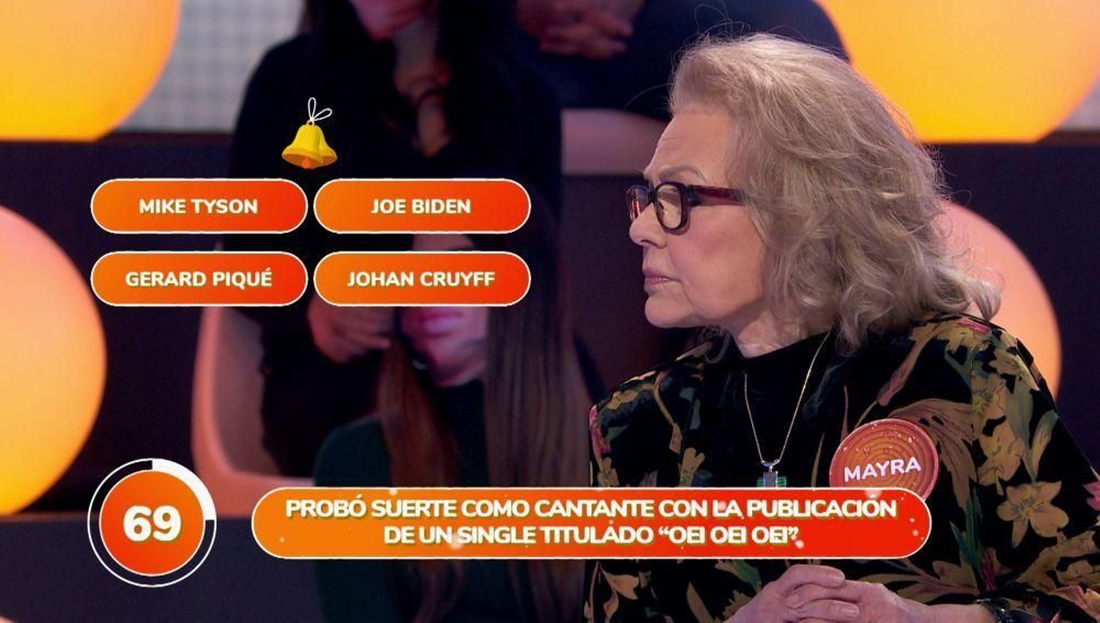 Mayra Gómez Kemp en un de sus habituales apariciones en 'Pasapalabra' Mayra Gómez Kemp en un de sus habituales apariciones en 'Pasapalabra'