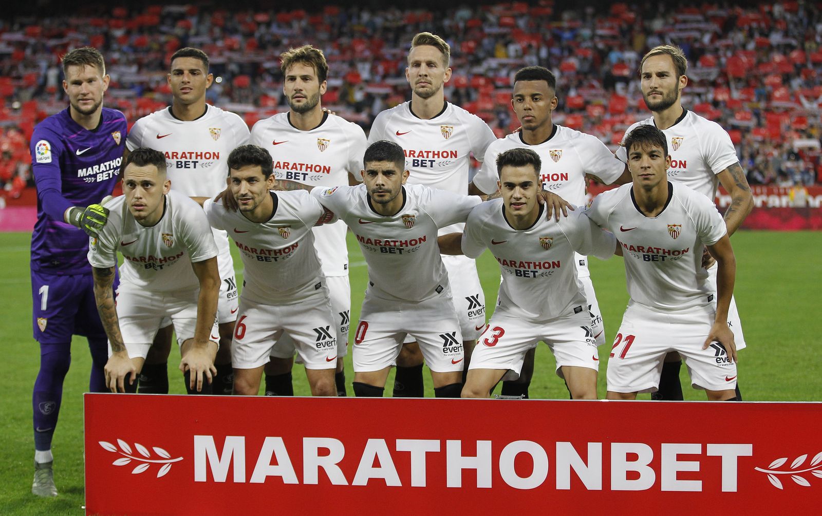 La formación del Sevilla ante el Atlético, con la ausencia de Fernando, un fijo en el once.