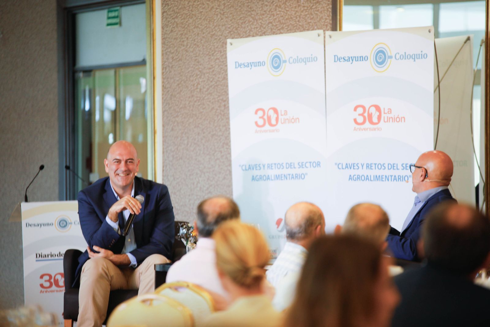 Imágenes del desayuno coloquio de Diario de Almería, con Jesús Barranco, CEO de La Unión