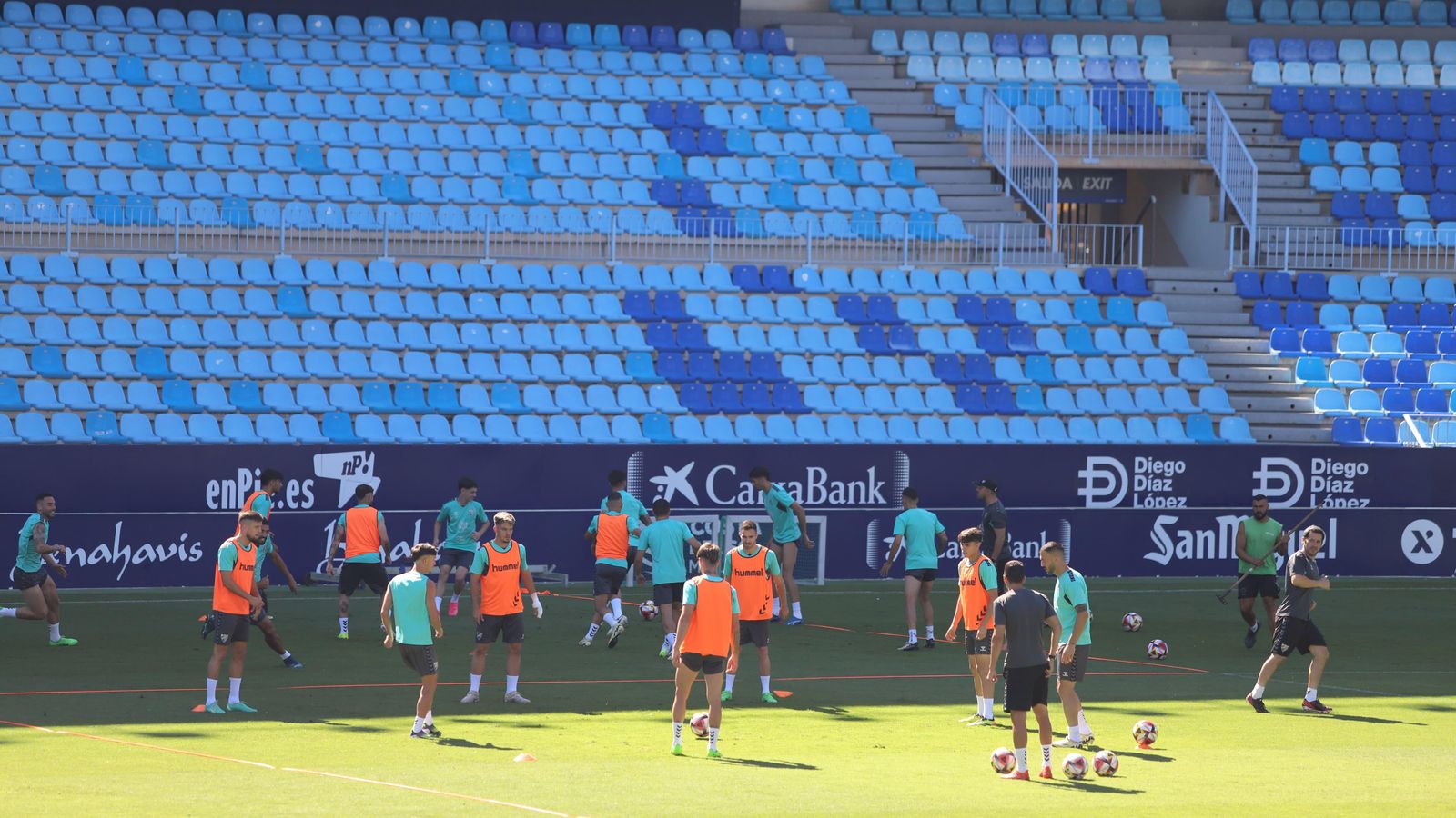 Las fotos del último entrenamiento del Málaga de la temporada