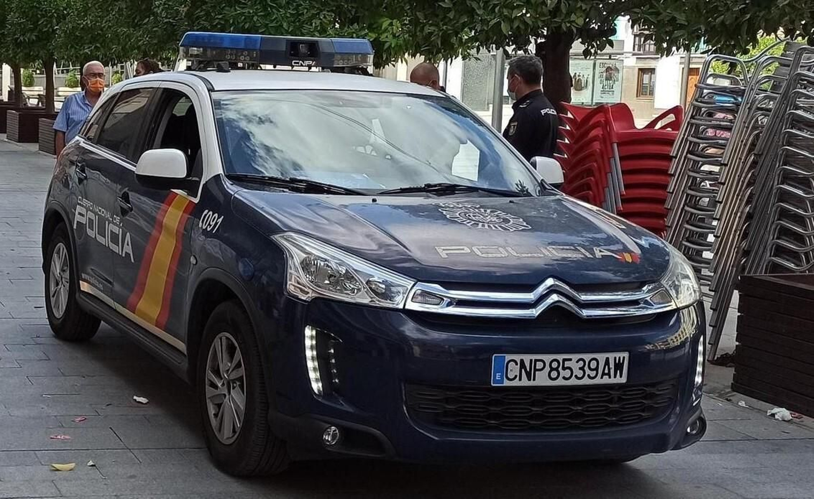 Un coche de la Policía Nacional.