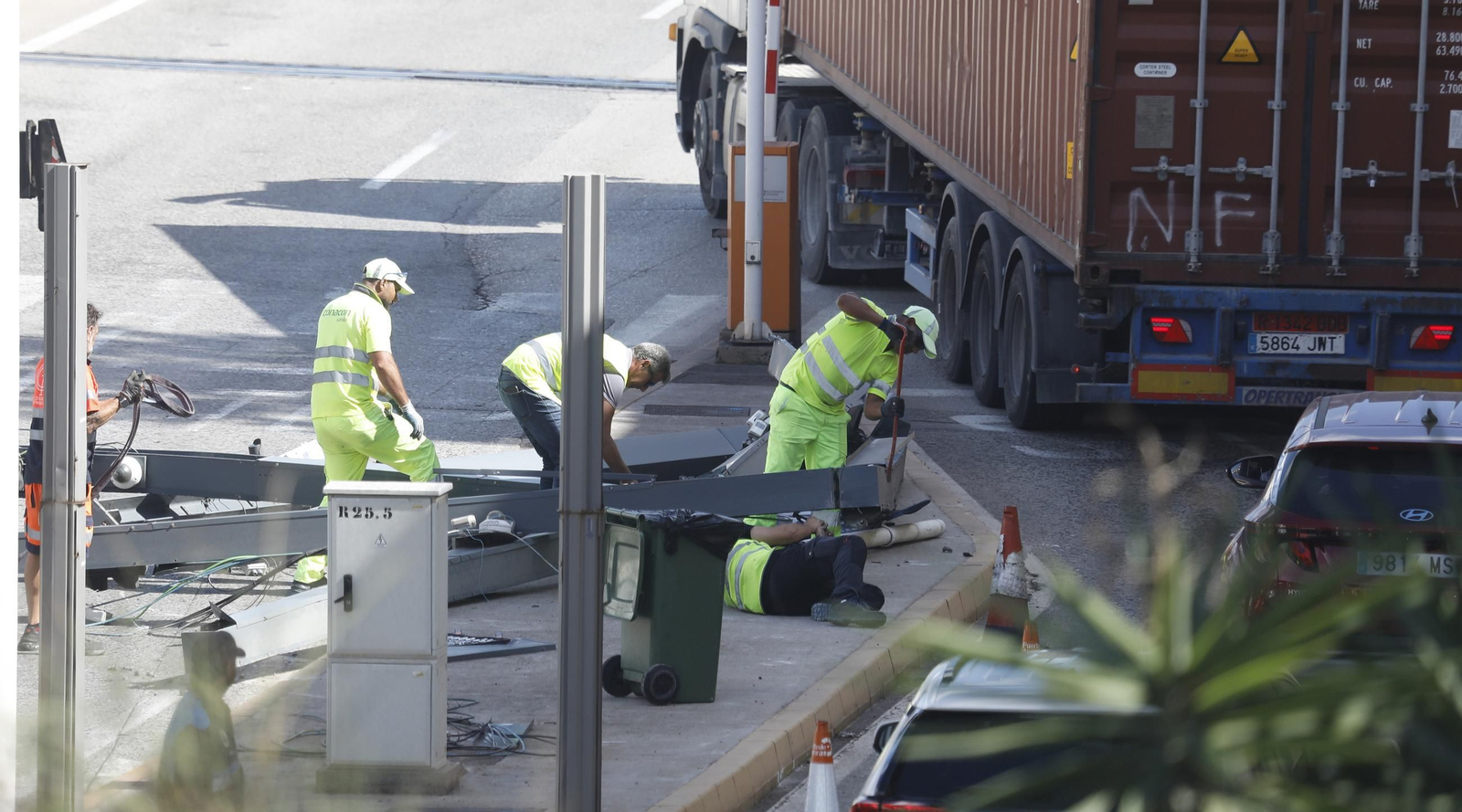 Fotos del Accidente en el Acceso Norte al Puerto de Algeciras