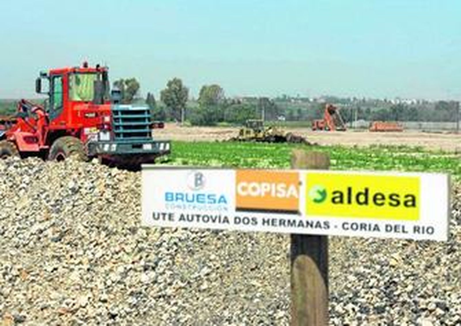 Las obras de la segunda ronda de circunvalación, en una imagen de marzo pasado, llevan un fuerte retraso.