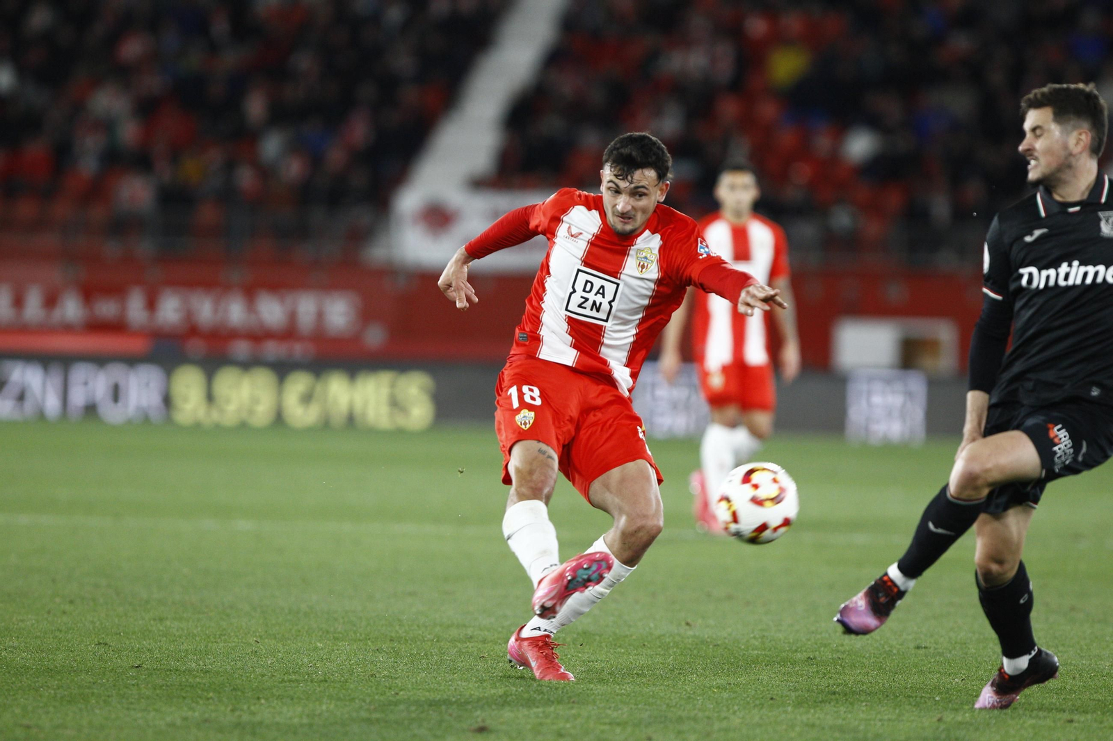 El partido U.D. Almería-C.D. Leganés de Copa del Rey, en imágenes